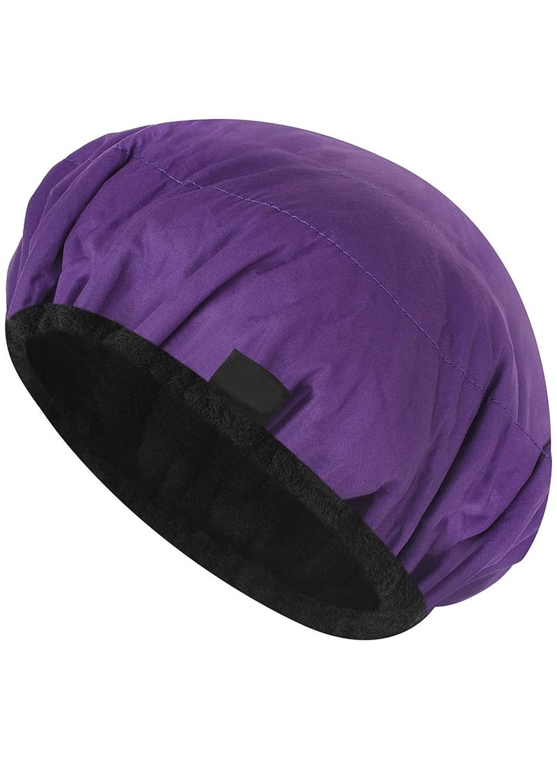 Cordless Deep Conditioning Heat Cap Safe Microwavable Heat Cap for Steaming Heat Therapy for Hair 100% Natural Cotton Flaxseed Seed Interior for Maximum Heat Retention - Image 1