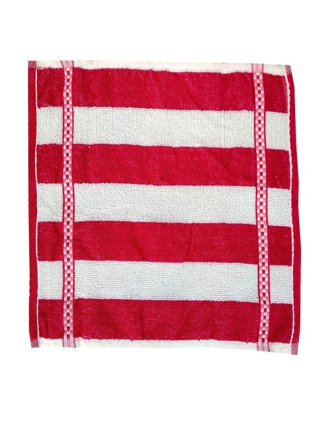 Space Fly High Absrobent Cotton Cabana Striped Hand Towels For Kitchen And Bathroom Size: 11X 17 inch (Multi Color_Set of 10) - Image 3