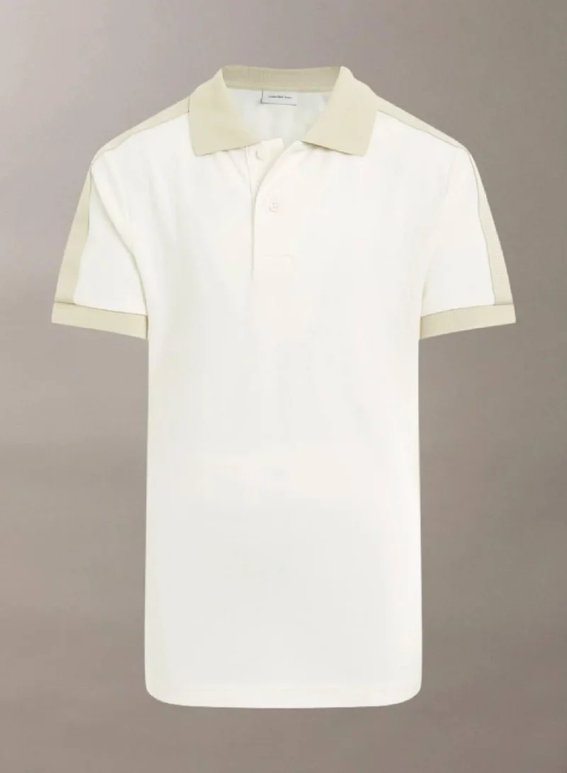 Calvin Klein Jeans Tofu Colourblock Pique Polo Shirt for Men | Best Price UAE