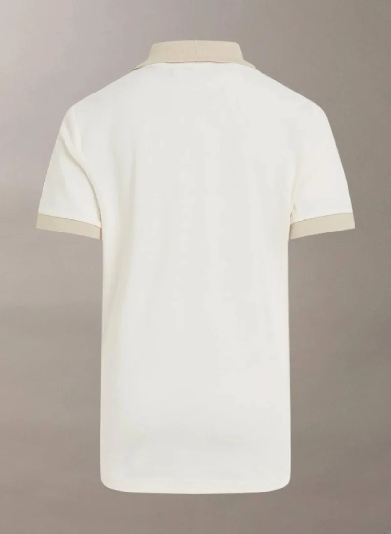 Calvin Klein Jeans Tofu Colourblock Pique Polo Shirt for Men | Best Price UAE