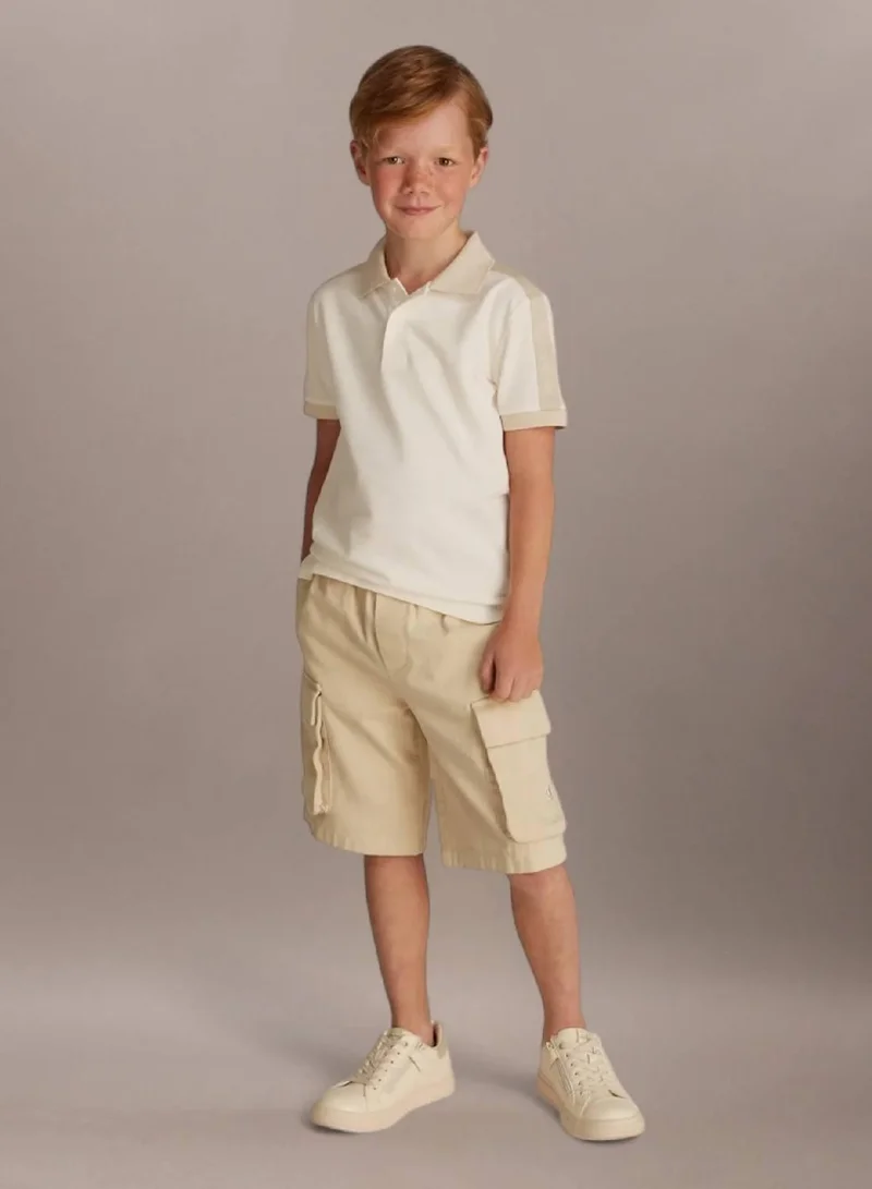 Calvin Klein Jeans Tofu Colourblock Pique Polo Shirt for Men | Best Price UAE