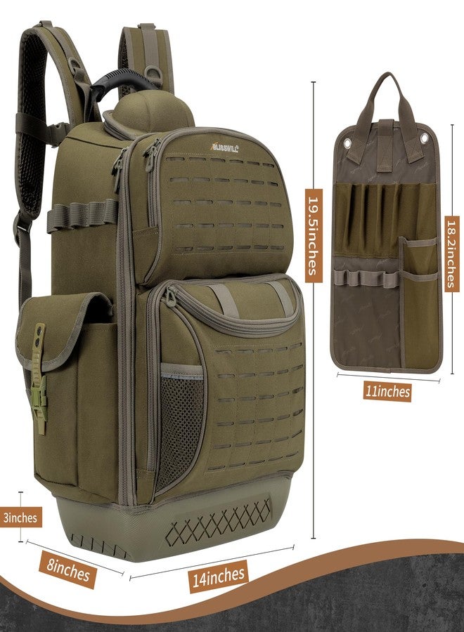 BLISSWILL Tool Bag Backpack for men,Heavy Duty Tool Backpack Bag with Waterproof Molded Base，62 Pockets/40 Loops Heavy Duty Tools Organizer Bags/Electrician/Industrial/Construction Work Backpack - Image 2