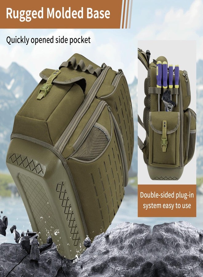 BLISSWILL Tool Bag Backpack for men,Heavy Duty Tool Backpack Bag with Waterproof Molded Base，62 Pockets/40 Loops Heavy Duty Tools Organizer Bags/Electrician/Industrial/Construction Work Backpack - Image 5