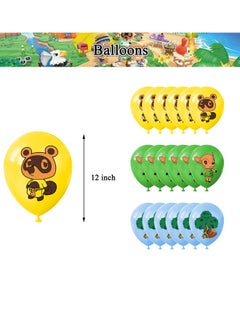 Animal Crossing Theme Balloon Set with Happy Birthday Banner,Cake Topper,Hanging Spins,Perfect for Graduation Baby Shower Birthday Bachelorette Party Backdrop Decoration,Suitable for Indoor and Outdoo - pzsku/Z96B33D9B0C1503D13358Z/45/_/1706157116/7ed64833-11a7-4a21-be6a-5fcb2da1f53c