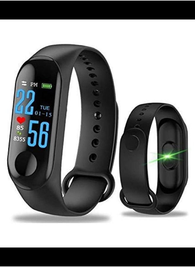 Generic - M3 Smart Bracelet Heart Rate Blood Pressure Monitor Smart Wristband Men Women Fitness Tracker Watch Life Waterproof Smart Band - Image 1