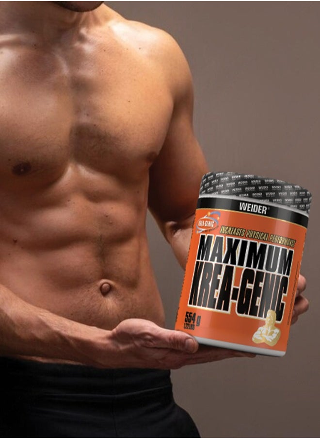 Weider - Maximum Krea-Genic 554g - Advanced Buffered Creatine for Enhanced Muscle Performance - Image 1