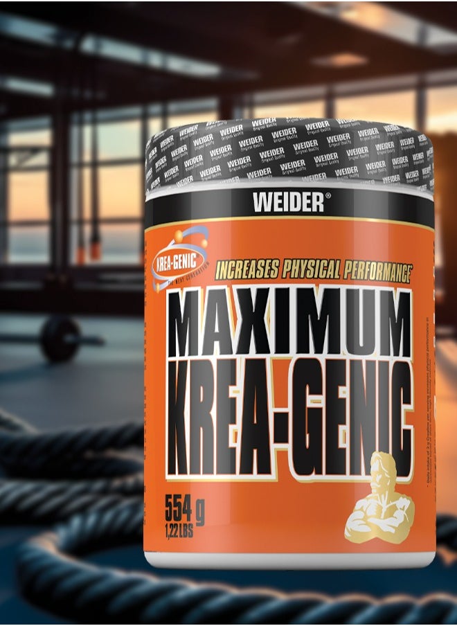 Weider - Maximum Krea-Genic 554g - Advanced Buffered Creatine for Enhanced Muscle Performance - Image 1