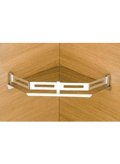 iSTAR iSTAR Stainless Steel Corner Bathroom Accessories Corner Stainless Steel Wall Shelf 10 x 10 inch (Number of Shelves - 1, Steel)  - Image 1