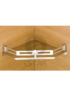 iSTAR iSTAR Stainless Steel Corner Bathroom Accessories Corner Stainless Steel Wall Shelf 10 x 10 inch (Number of Shelves - 1, Steel)  - Image 2
