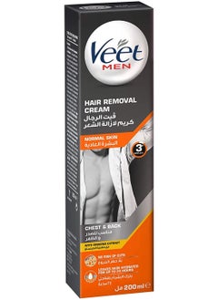 Veet Men Hair Removal Cream with Ginseng Extract for Normal Skin 200ml