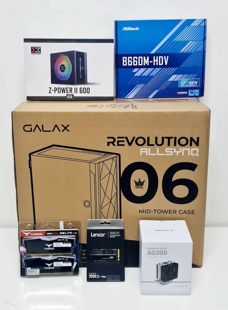 GALAX BUDGET GAMING/WORKSTATION DESKTOP COMPUTER: Core i5 12400F processor | RTX 5050 8GB graphics card | 16GB RAM | 1TB NVME +1TB HDD | Windows 11 | WIFI BT READY ARGB - Image 2