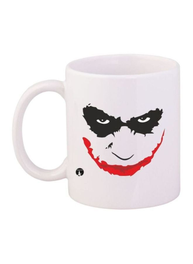 RKN Joker Printed Coffee Mug White/Black/Red - Image 1
