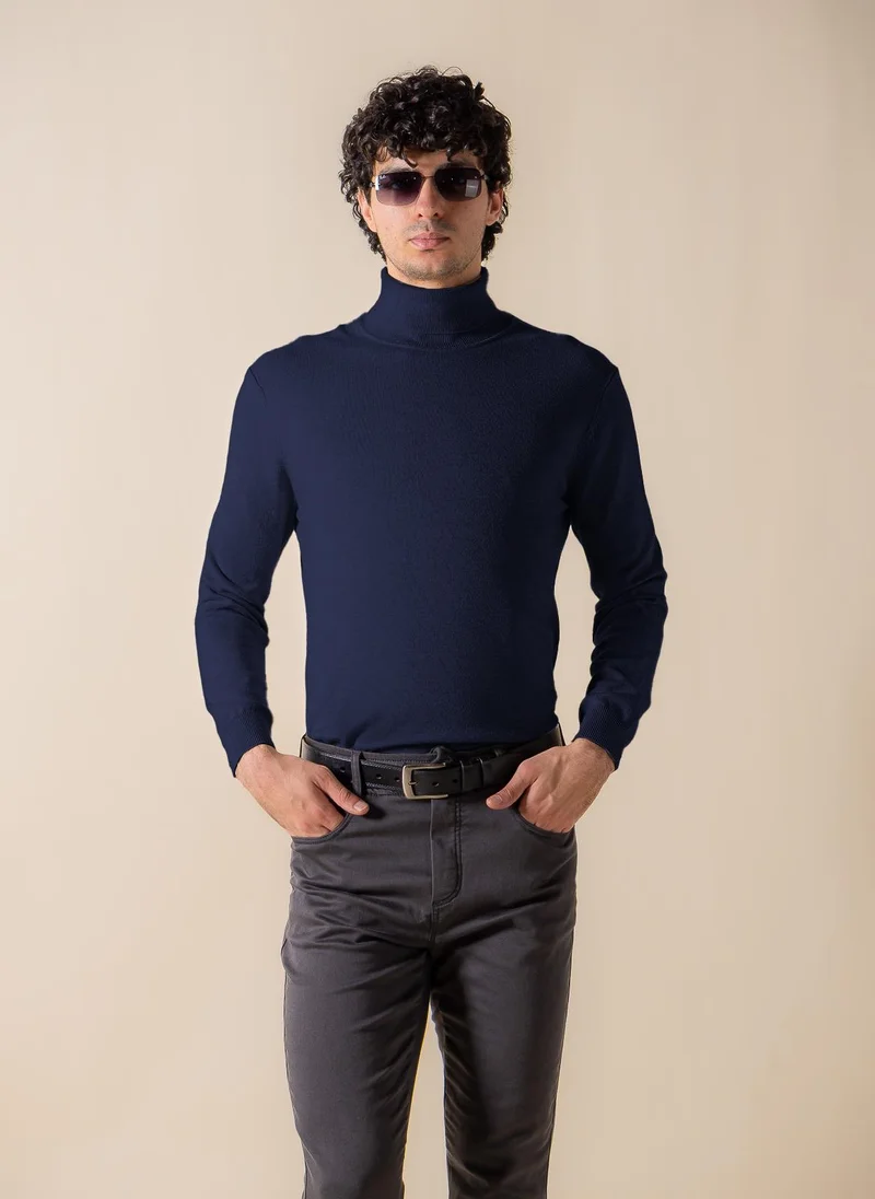 SHAPES FINE KNIT TURTLE-NECK SWEATER