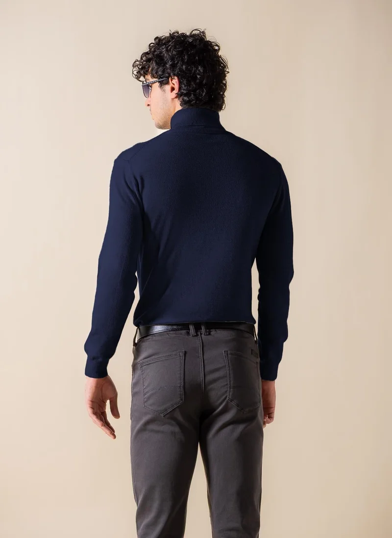 SHAPES FINE KNIT TURTLE-NECK SWEATER