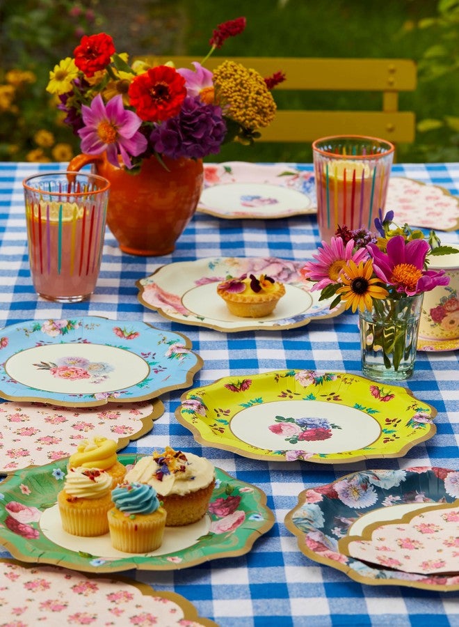 Talking Tables Truly Scrumptious Pack of 12 Vintage Colourful Floral Paper Plates For Afternoon Tea, Garden Party, Birthday Wedding or Baby Shower, multicolor, "size 8""" - Image 3