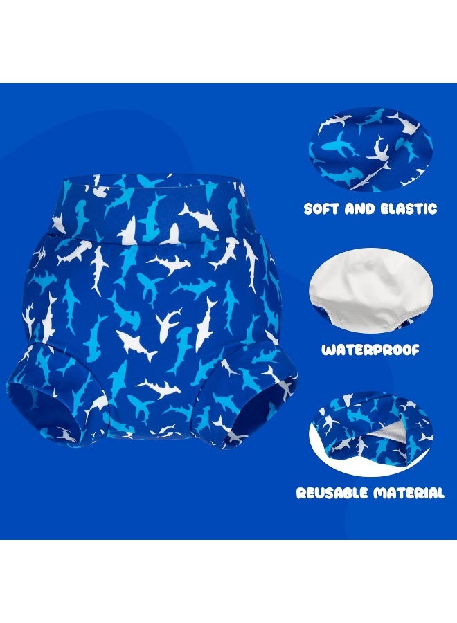 BIG ELEPHANT Baby Swim Diapers 3pcs, Reusable Adjustable Washable Waterproof Swimming Diaper for Boy's and Girl's, 2T - Image 3