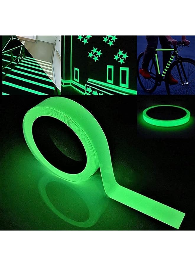 SAGREENY 2Pack Glow In The Dark Tape Green And Blue Glow Tape Diy Home Luminous Wall Sticker Tape Sticker Nonslip For Home Decoration And Dark Night Space Signs 33 Feet Length 0.6Inch Width - Image 2