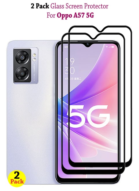 2 Pack Tempered Glass Screen Protector For Oppo A57 5G