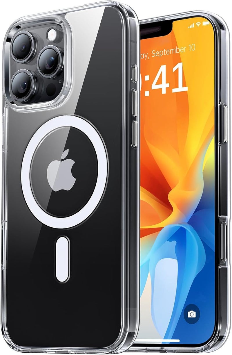 Eligo For Iphone 12 Pro Magnetic Case, Compatible With Magsafe, Anti-Yellowing Crystal Clear Shockproof Protection Back Cover, Ultra Slim Strong Magnet Phone Shell Case For Apple 12 Pro 2020 - Image 1