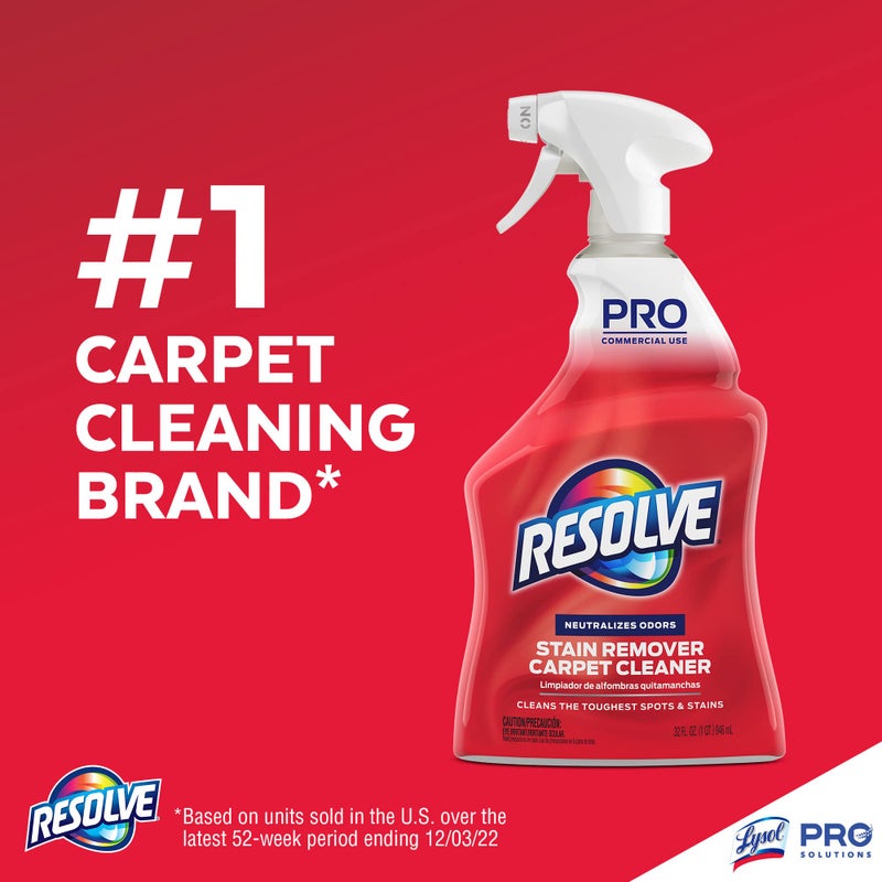 Resolve Professional Strength Spot and Stain Carpet Cleaner, Carpet Cleaner, Carpet Cleaner Solution, 32 Fl Oz (Pack of 1) - Image 2