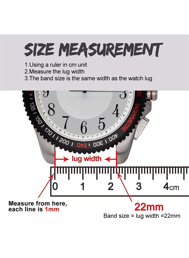 BISONSTRAP Rally Watch Bands, Shrunken Leather Watch Straps for Men, 22mm, Brown with Silver Buckle - Image 2