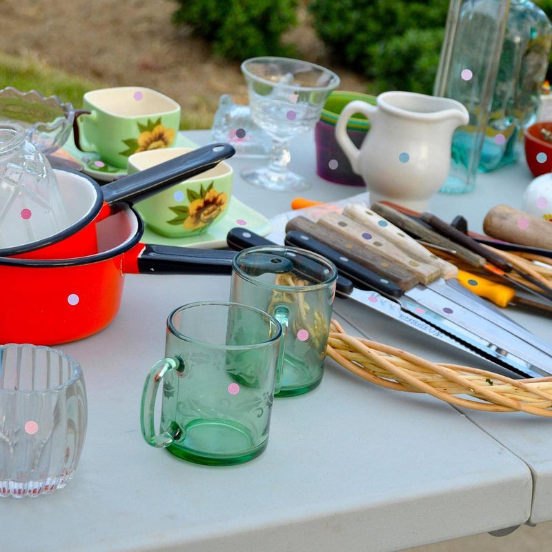 كلاراكو 3200 قطعة من ملصقات النقاط الملونة، ملصقات ترميز دائرية مقاس 1/4 بوصة، ملصقات نقاط دائرية قابلة للإزالة، ملصقات نقاط رموز ملونة للزجاجات والمستندات، 50 ورقة، 80 لونًا - Image 5