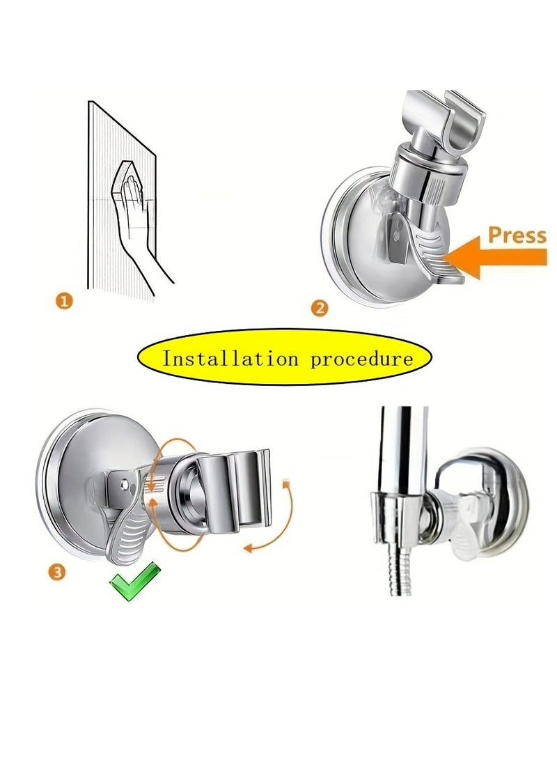 Adjustable Shower Head Holder Removable Suction Cup Shower Head Bracket No Drill Shower Head Bracket  - Image 4