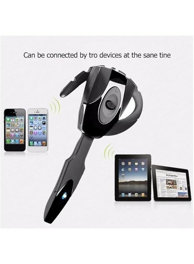 Headset, V5.0 Single Ear Bluetooth Headset with Noise Canceling Mic, Ultralight Rechargeable Cell Phone Earpiece Hands for Business Office Driving Sporting - Image 5