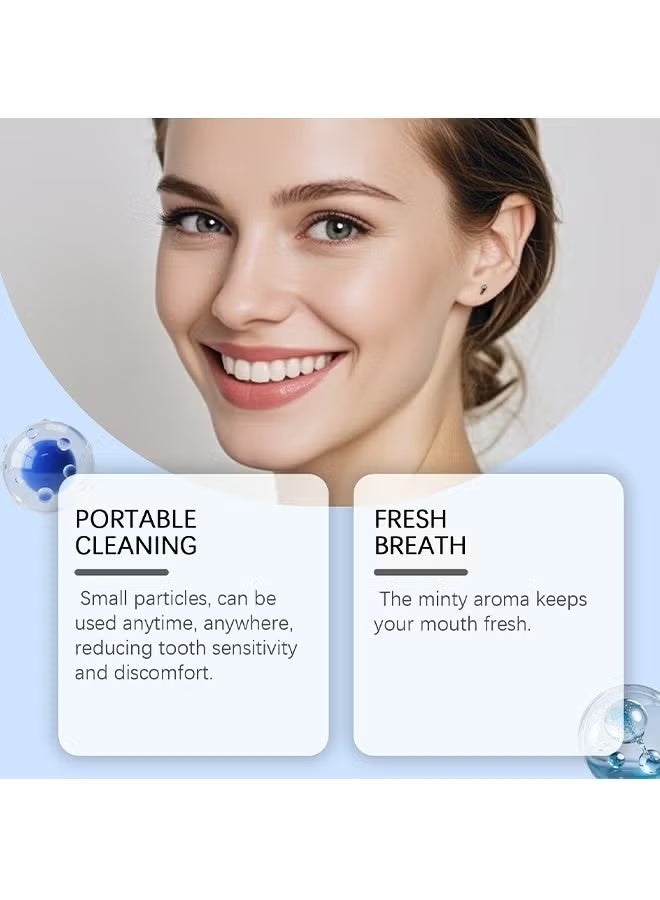 Feimuko Mouth Rinse Tablets Clean Teeth Long-Lasting Freshness | Portable Travel Pack No Need to Rinse Fresh Breath | Post-Meal Oral Care Portable Candy Tablets Suitable for Office and Travel - Image 4
