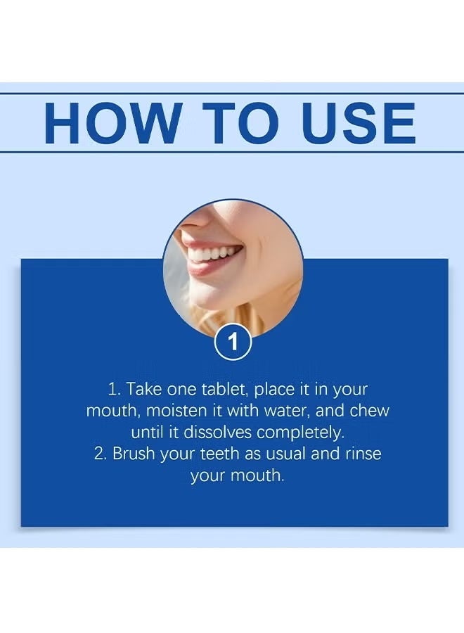 Feimuko Mouth Rinse Tablets Clean Teeth Long-Lasting Freshness | Portable Travel Pack No Need to Rinse Fresh Breath | Post-Meal Oral Care Portable Candy Tablets Suitable for Office and Travel - Image 2