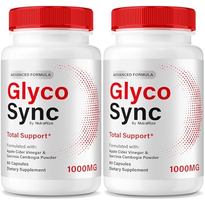 NutraRize (2 Pack) Glyco Sync Pills, Official GlycoSync Glyco Optimizer Formula, All-Natural Ingredients to Support Stable Levels, Balance & Overall Health, Premium Glyco Sync Pastillas Review (120 Capsules) - Image 1