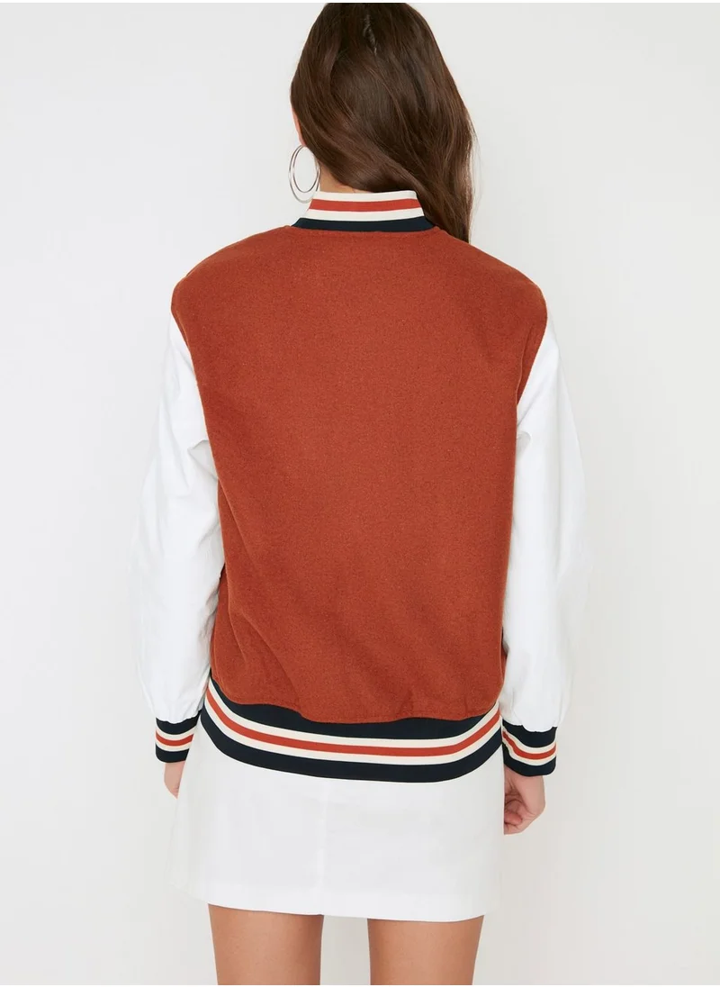 trendyol Colorblock Stripe Detail Jacket