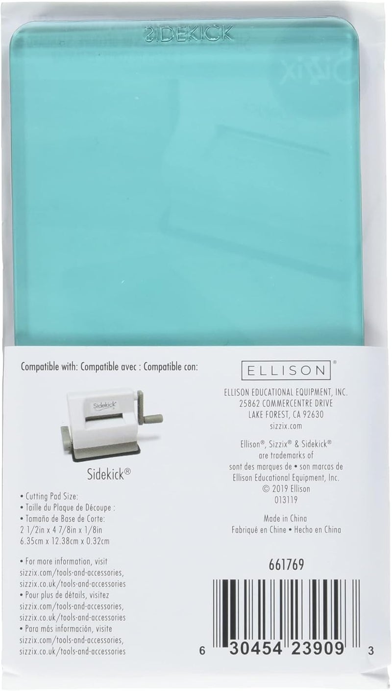 Sizzix Sidekick Cutting Pads, Accessory, 1-Pair, Aqua, 4 7/8 inch x 2 1/2 inch x 1/8 inch - Image 3