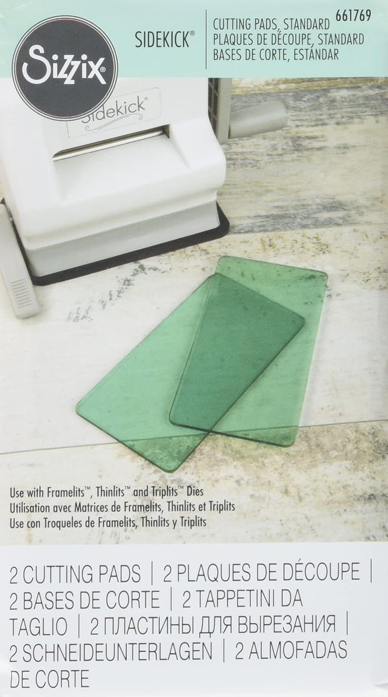 Sizzix Sidekick Cutting Pads, Accessory, 1-Pair, Aqua, 4 7/8 inch x 2 1/2 inch x 1/8 inch - Image 2
