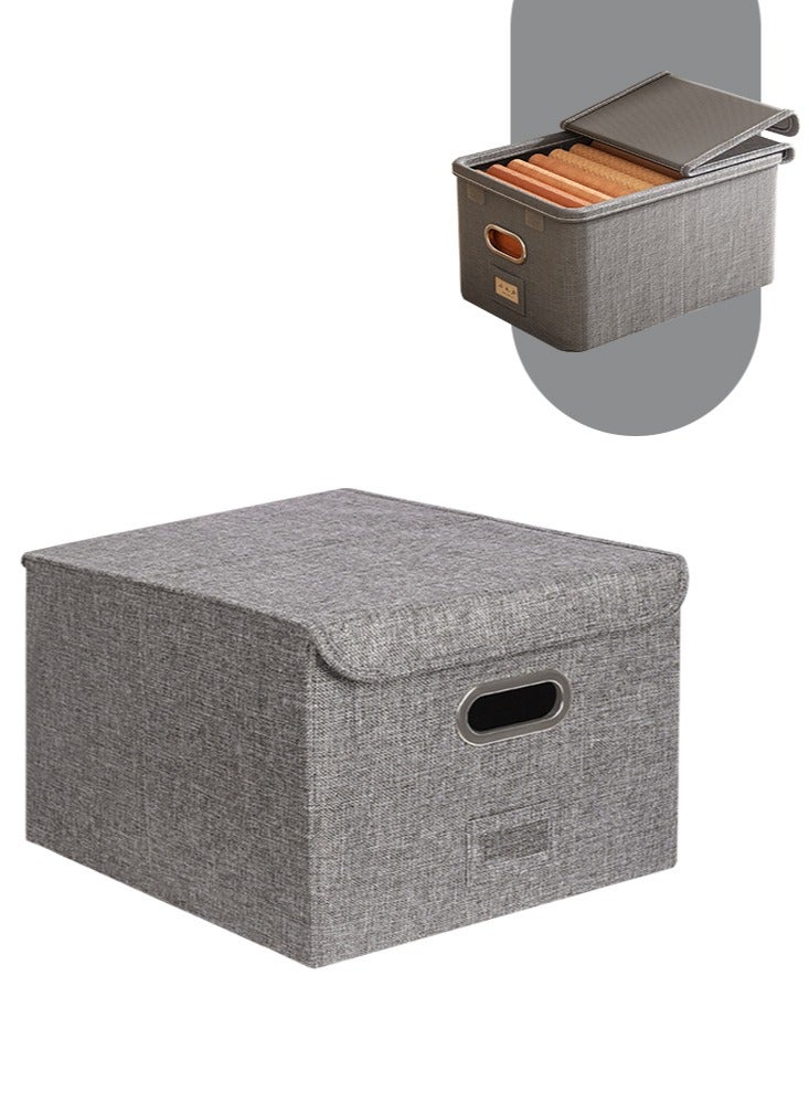 Perfii 2 Pack Foldable Blanket Storage Bins for Closet Organizers, Durable Handles, Thick Fabric, Perfect for Clothes, T-Shirts, Dresses  - Image 1