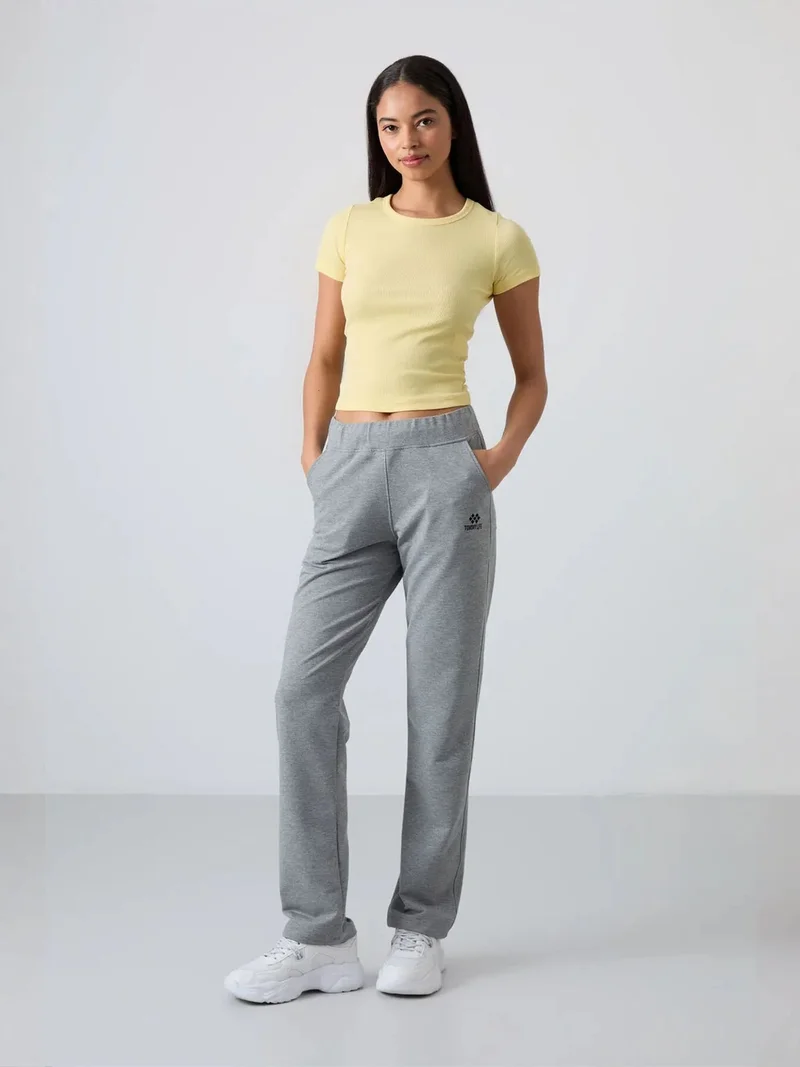 TOMMYLIFE TOMMY High-Waist Straight-Leg Sweatpants