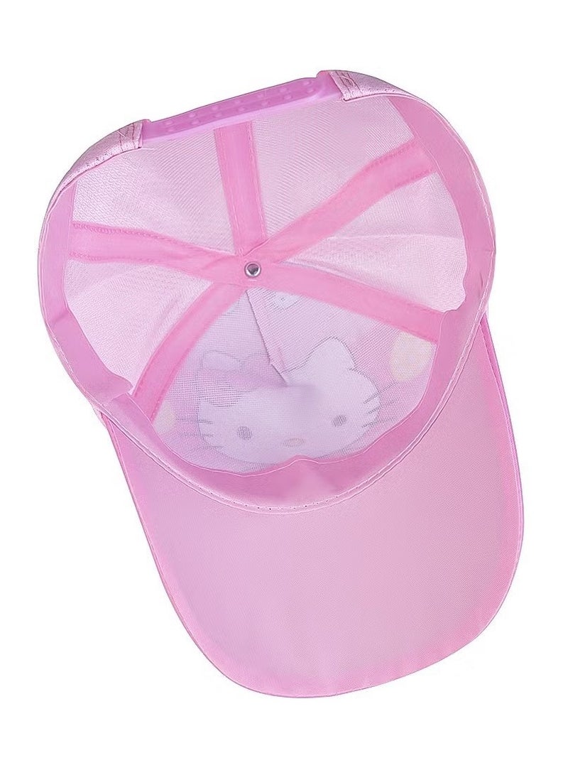 هالو كيتي Hello Kitty Hats For Kids Outdoor Cartoon Adjustable Sunnet Hats - Image 3