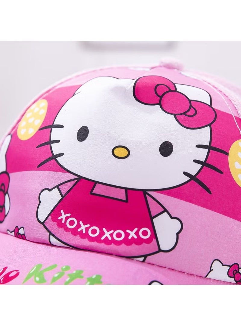 هالو كيتي Hello Kitty Hats For Kids Outdoor Cartoon Adjustable Sunnet Hats - Image 2