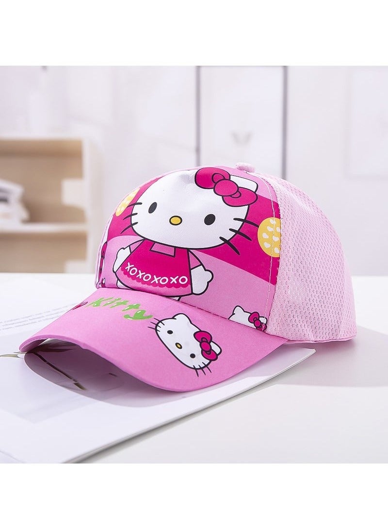 هالو كيتي Hello Kitty Hats For Kids Outdoor Cartoon Adjustable Sunnet Hats - Image 1