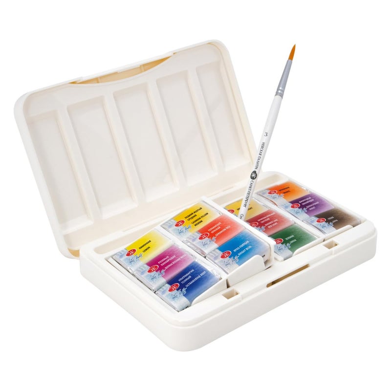 White Nights Artists' Watercolours Set of 12 - Botanica (Plastic Pallete)- Limited Edition - Image 4
