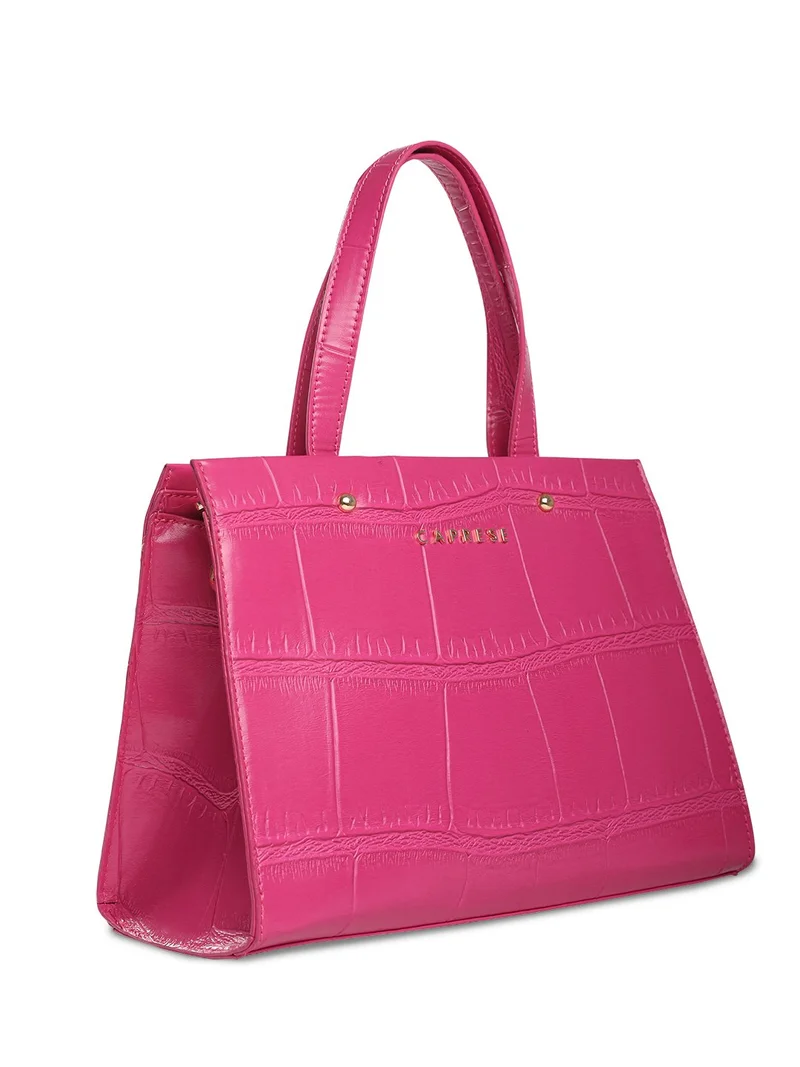 CAPRESE MINK TOTE SMALL FUCHSIA