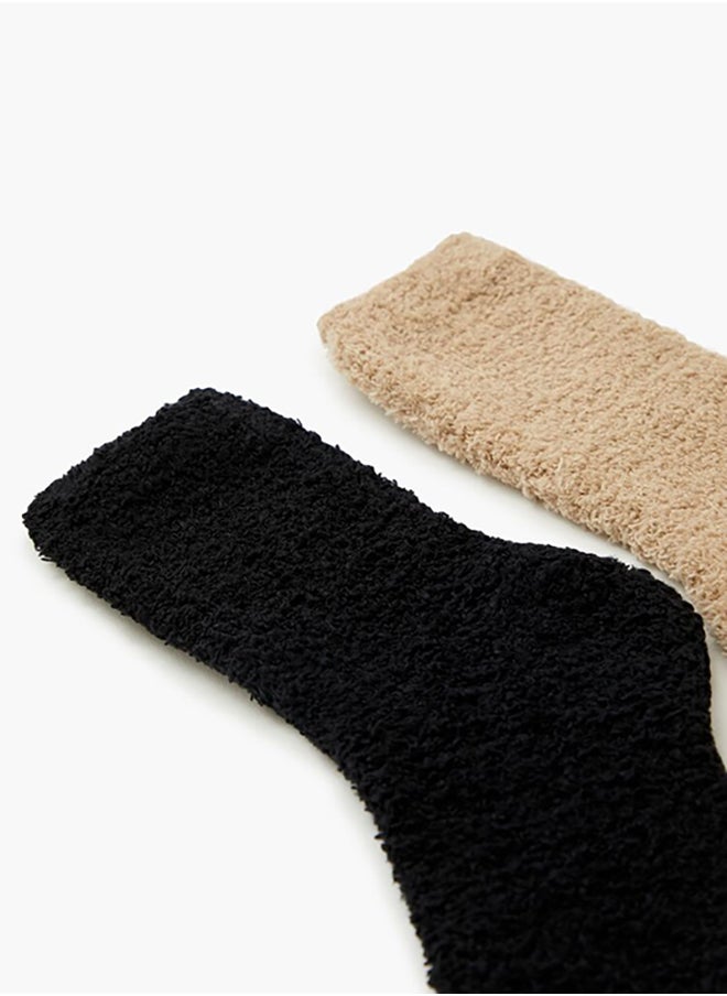 FOREVER 21 Plush Crew Socks Set - 2 pack  - Image 3