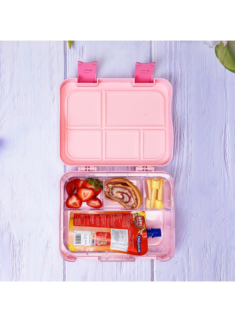 Eazy Kids 5 to 4 Convertible Bento Lunch Box With Sandwich Cutter Set-Gamer Girl  - Image 3