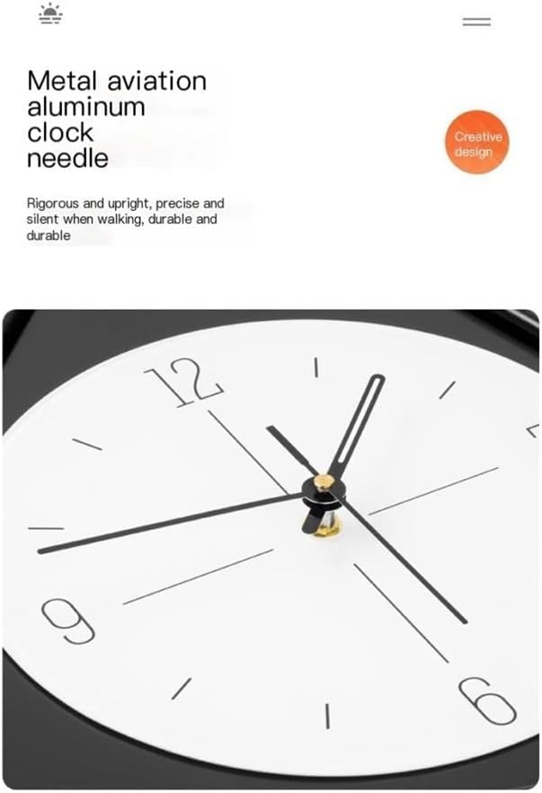 Waqif waqif Modern Silent Wall Clock for Home Decor Silent Wall Clock European Vintage Wall Clock with Pendulum Large Non Ticking Battery Operated Indoor Outdoor Clock  - Image 4