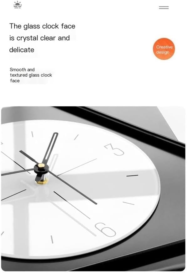 Waqif waqif Modern Silent Wall Clock for Home Decor Silent Wall Clock European Vintage Wall Clock with Pendulum Large Non Ticking Battery Operated Indoor Outdoor Clock  - Image 3