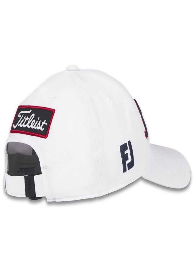 Titleist Golf Tour Performance Hat White/Navy/Red - Image 4