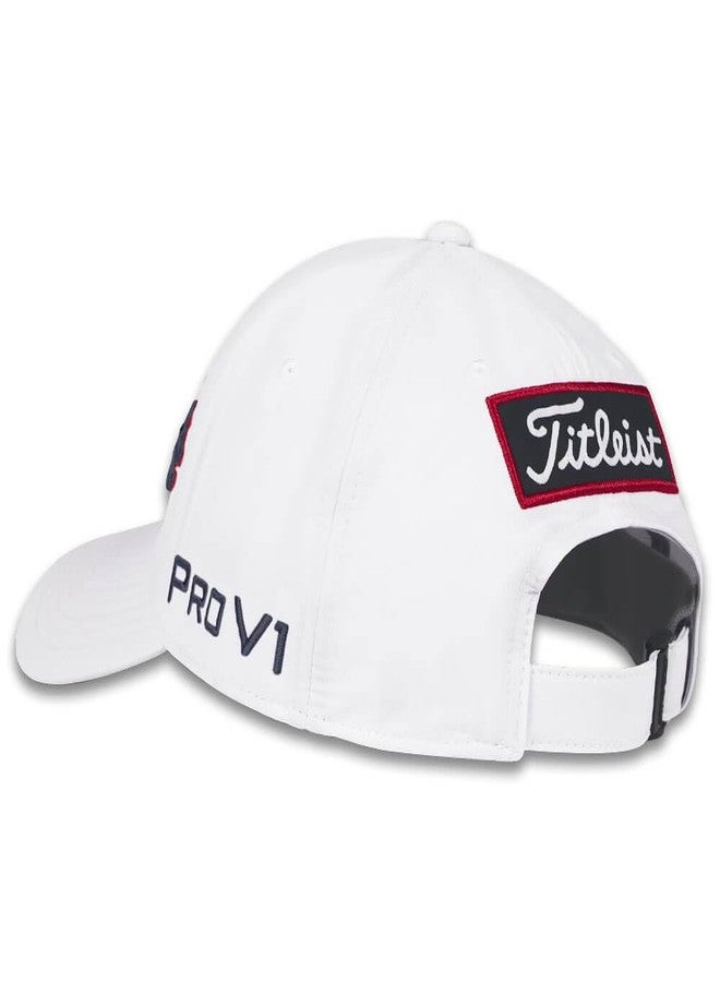Titleist Golf Tour Performance Hat White/Navy/Red - Image 3