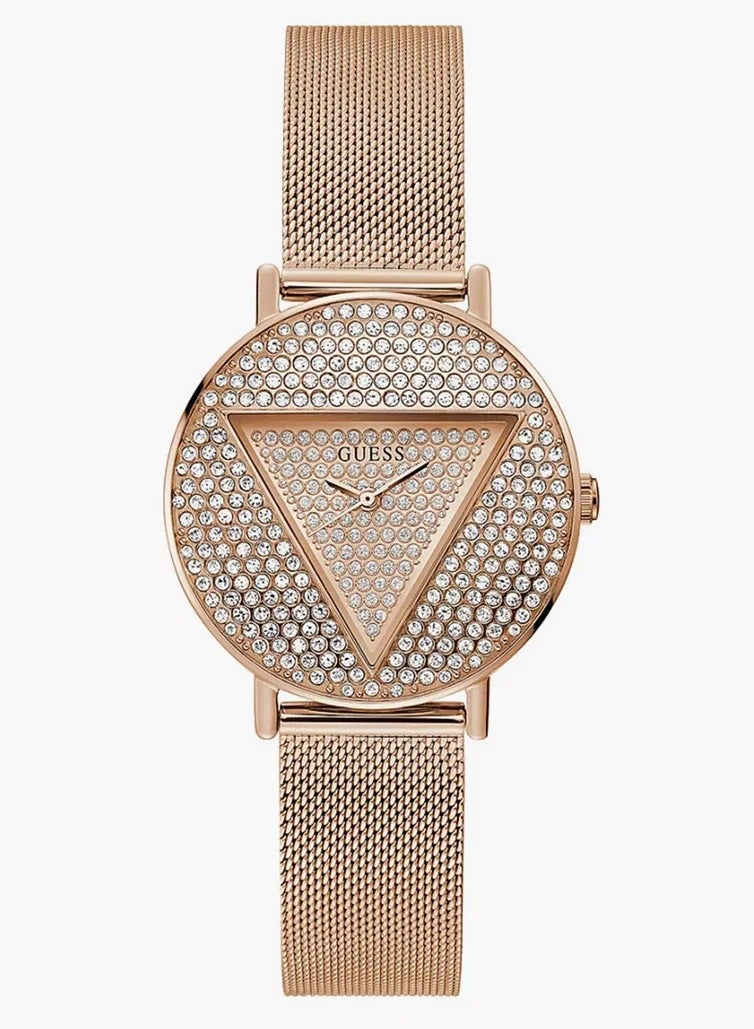 GUESS Women's Rose Gold Analog Stainless Steel Strap Watch - GW0477L3 - Image 1