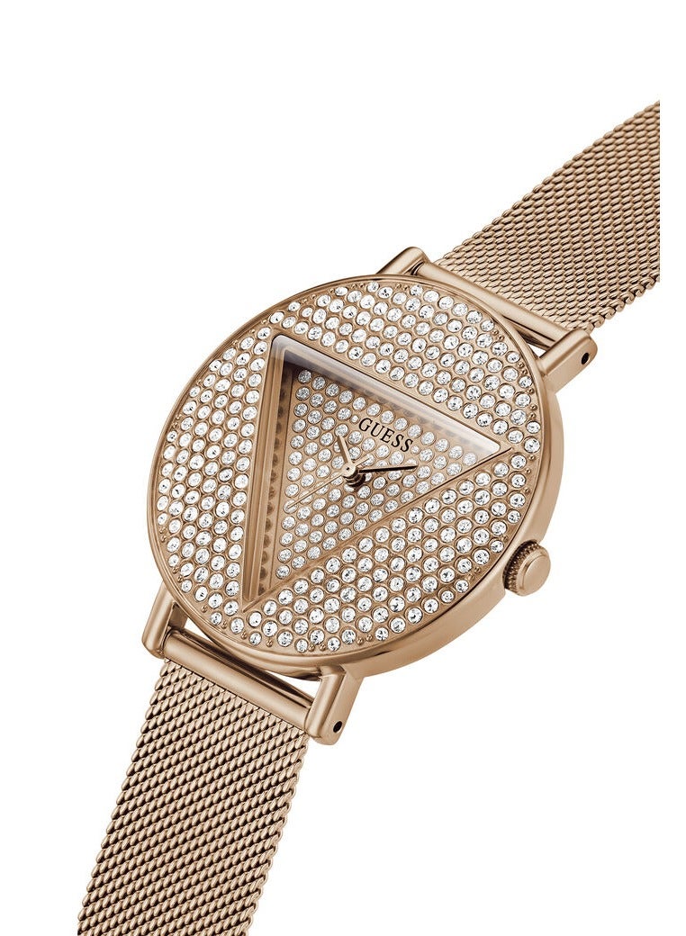 GUESS Women's Rose Gold Analog Stainless Steel Strap Watch - GW0477L3 - Image 2