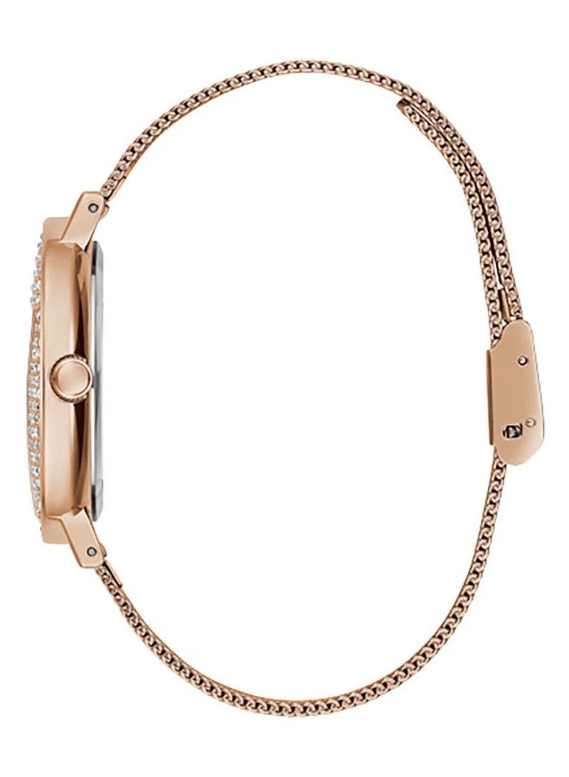 GUESS Women's Rose Gold Analog Stainless Steel Strap Watch - GW0477L3 - Image 3